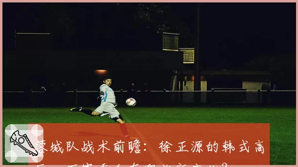 蓉城队战术前瞻：徐正源的韩式高压，下赛季会有哪些新变化？