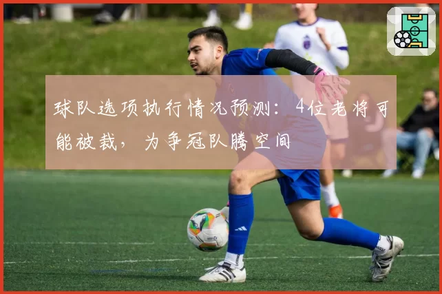 球队选项执行情况预测:4位老将可能被裁,为争冠队腾空间