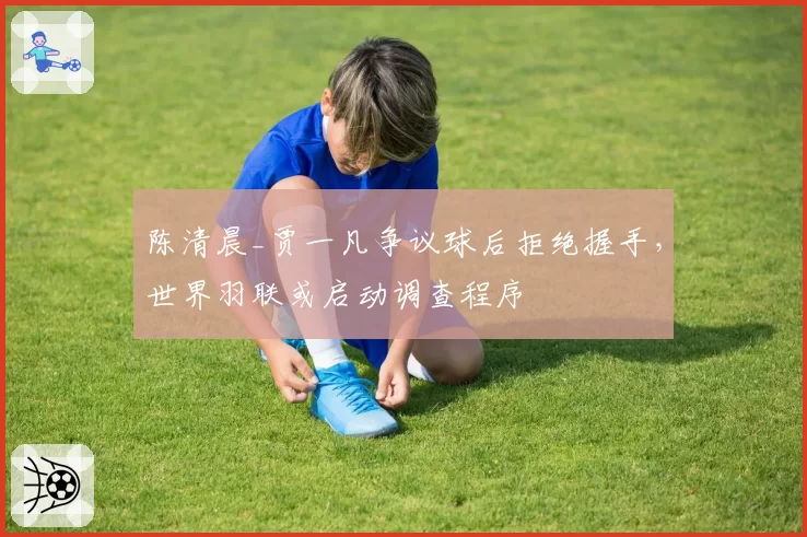 陈清晨_贾一凡争议球后拒绝握手,世界羽联或启动调查程序